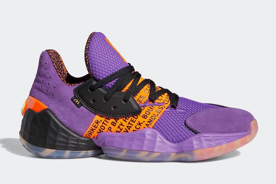 McDonald’s adidas Hoops Collection strategic branding collaboration. Purple version