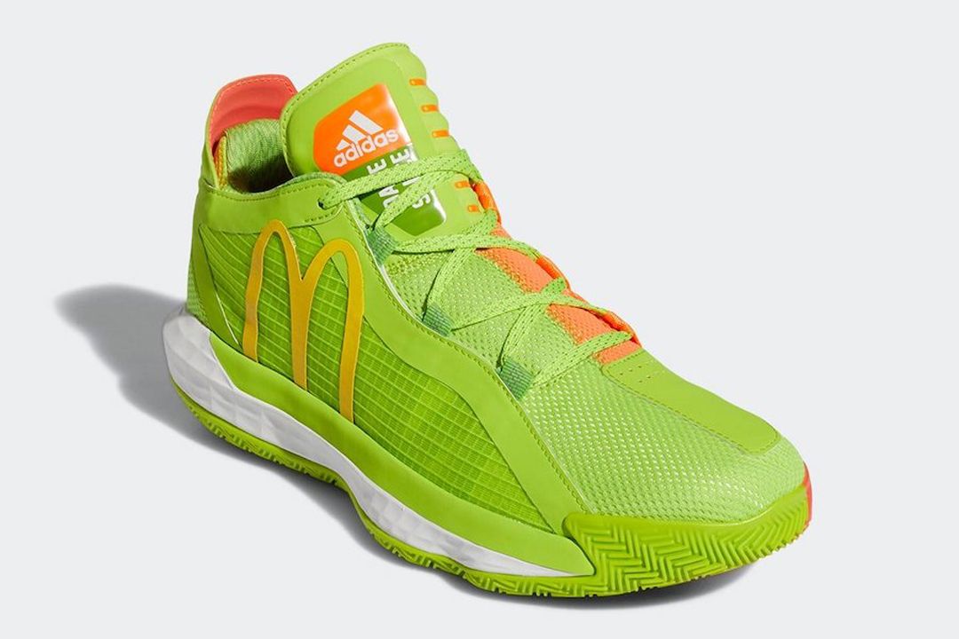 McDonald’s adidas Hoops Collection strategic branding collaboration. Green version with McDonald's logo 