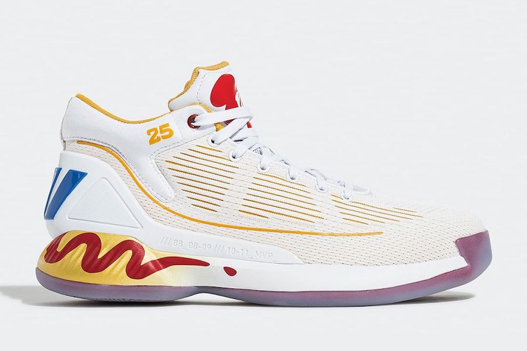 McDonald’s adidas Hoops Collection strategic branding collaboration. White version with ketchup marks
